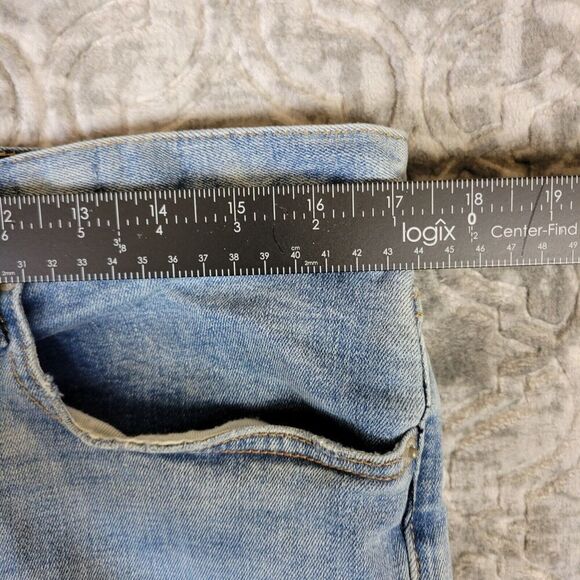 Gap Jeans Mens 34X32 Blue Skinny Denim Pants Mid Rise Light Wash Adult Casual - Picture 13 of 16